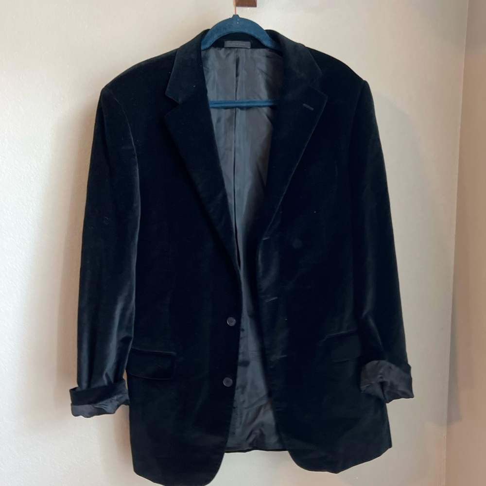 Mens T. Harris Velvet Jacket - XL